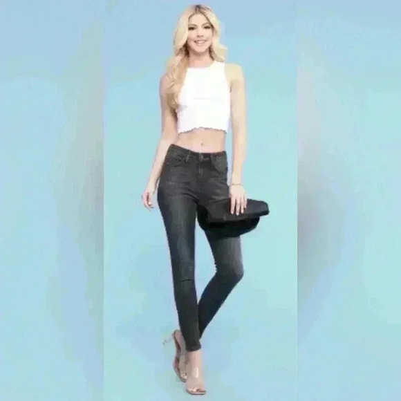 Denim - Judy Blue Washed Black Skinny  Fit Ankle jeans , sz 11/30
